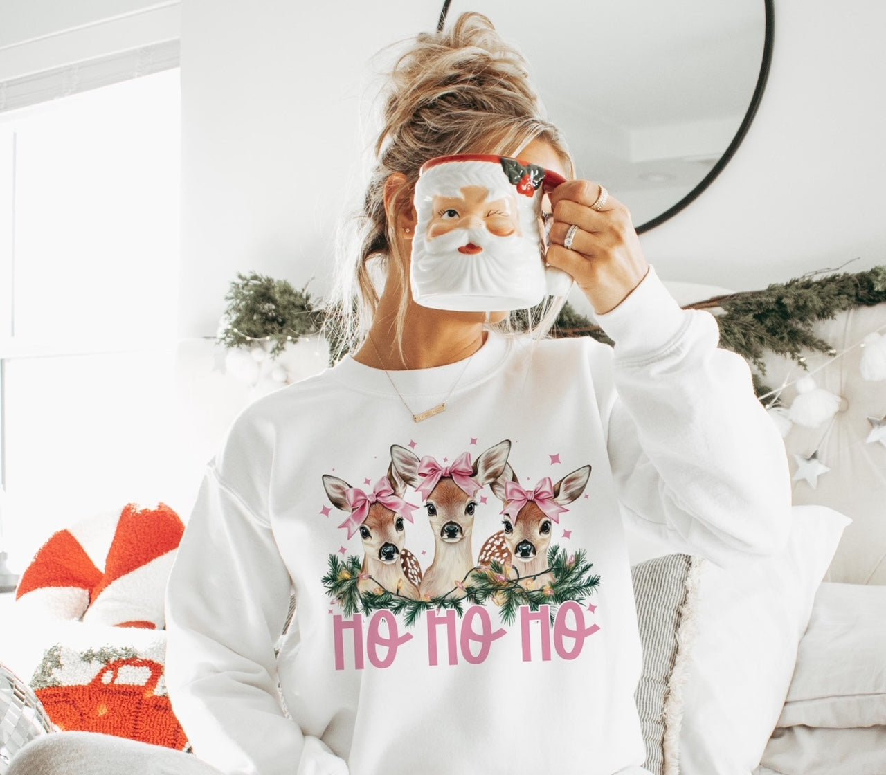 Ho Ho Ho Deer | Tee, Long sleeve, Sweatershirt