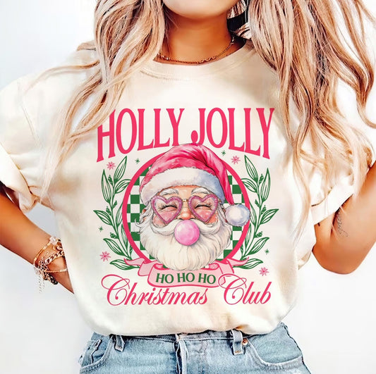 Holly Jolly Bubble Popping Santa | Tee, Long sleeve, Sweatshirt