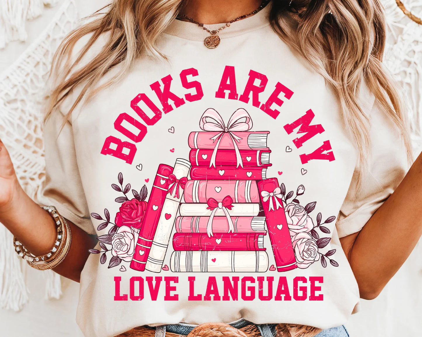 Books Are My Love Language | Tee, Sweatshirt (Wholesale)